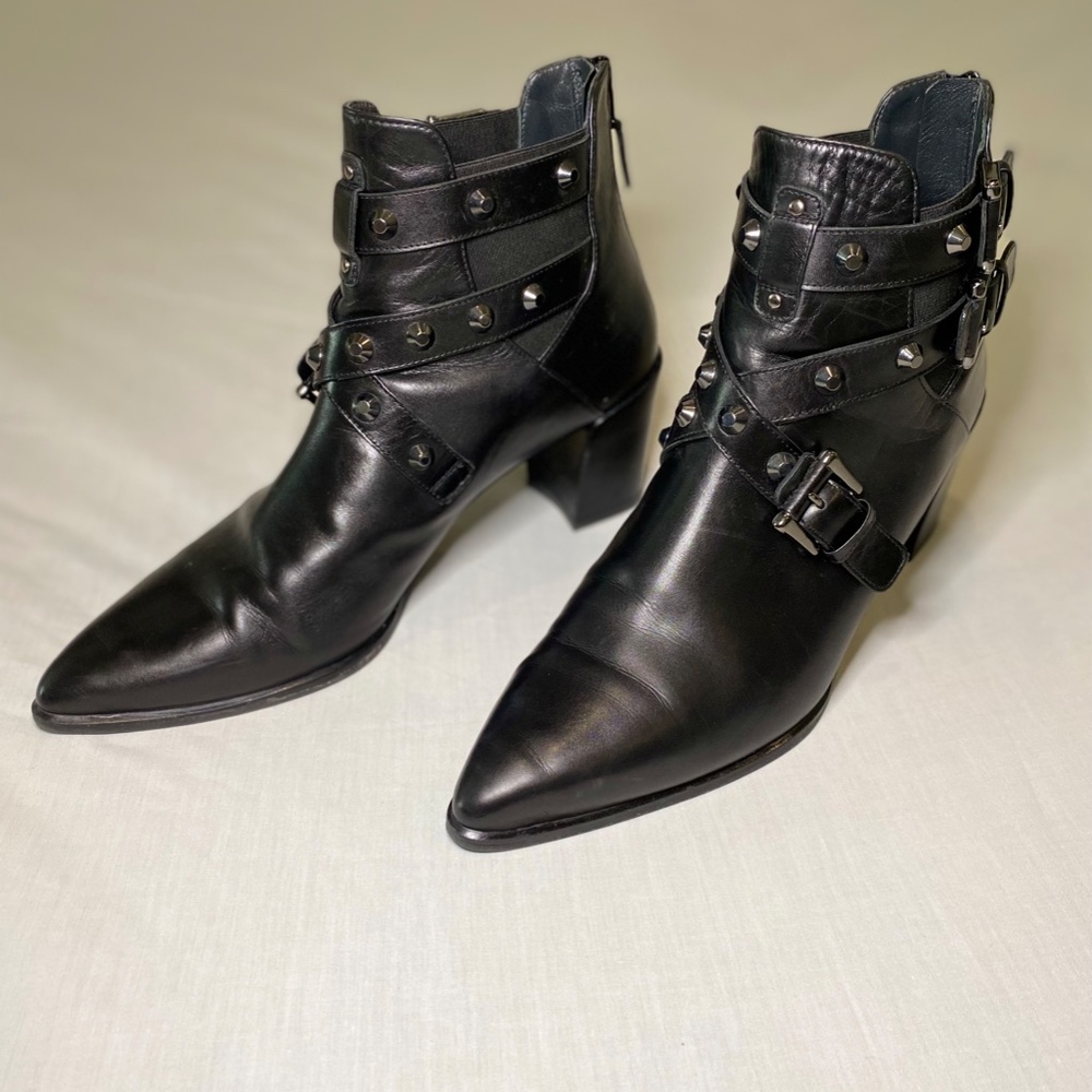 Black Stuart Weitzman Bootcamp Booties - 10 - image 3